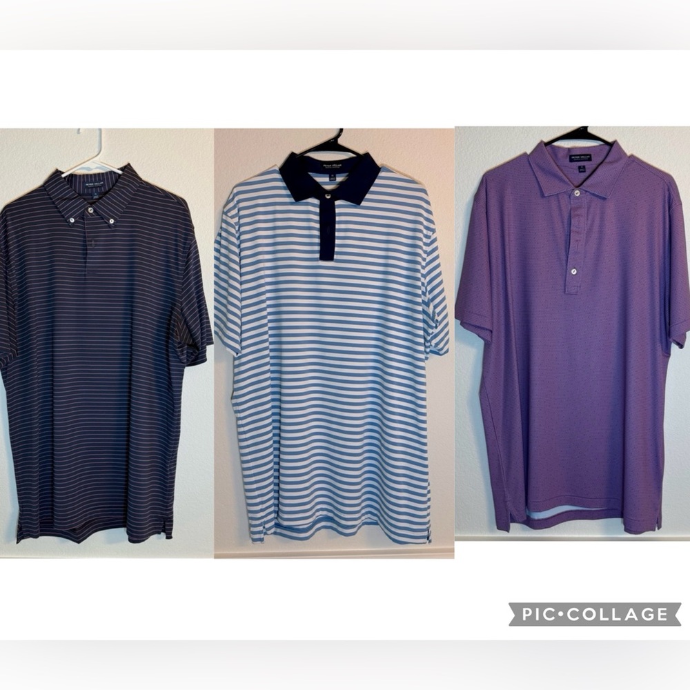 3 Polos Peter Millar Crown Crafted XL